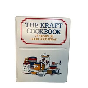 Kraft Cookbook 75 Years of Good Food Ideas 1977 White Good Vintage Retro Recipes